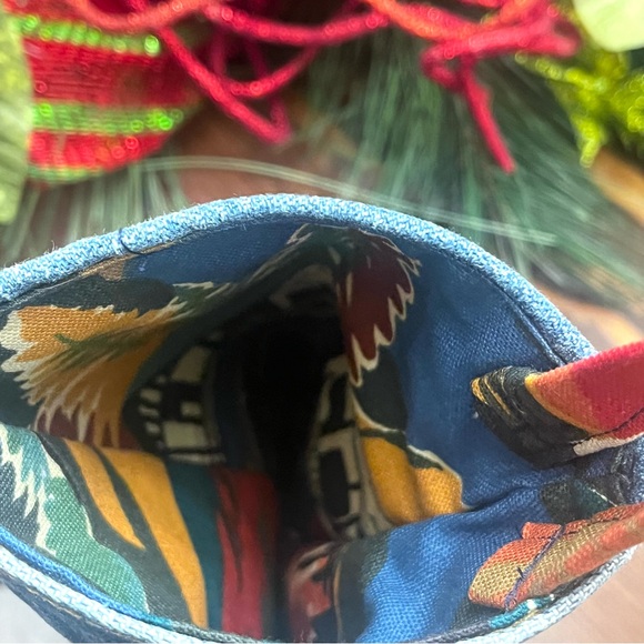 Handmade Denim/Blue Jean Christmas Stocking. Pre-Owned - Picture 4 of 5